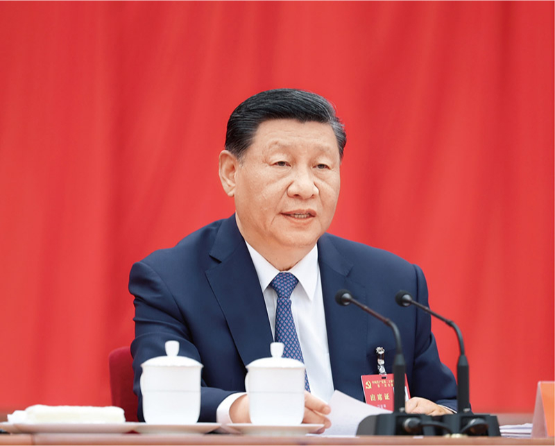 　　中國共產(chǎn)黨第二十屆中央委員會第三次全體會議，于2024年7月15日至18日在北京舉行。中央委員會總書記習近平作重要講話。 新華社記者 鞠鵬/攝
